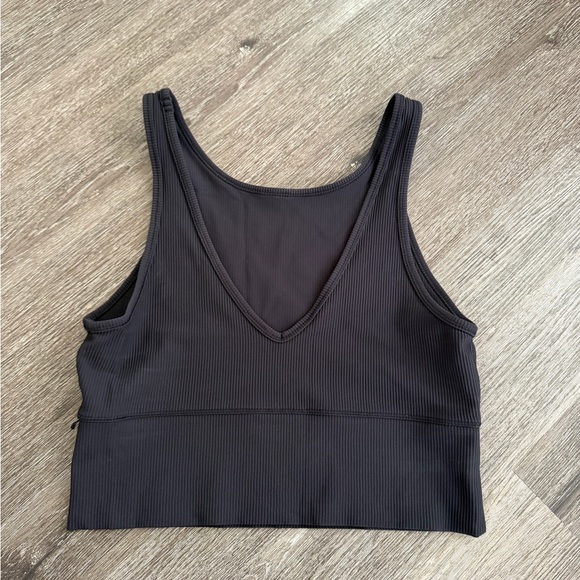 Lululemon Athletica Black Ribbed Sports Bra - Picture 5 of 7